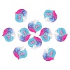10 Sets Gradient Color Opaque Resin Pendants RESI-SZ0001-91D-1
