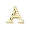 Rack Plating Brass Micro Pave Cubic Zirconia Pendant KK-H449-76G-19-2
