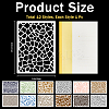 12 Sheets PET Drawing Painting Stencils Templates DIY-WH0430-339-2