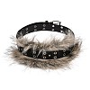 Imitation Leather Rabbit Hair Belt AJEW-WH20019-57A-2