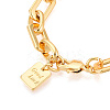 Brass Chain Bracelets BJEW-N032-04G-3