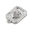 Brass Micro Pave Cubic Zirconia Pendants KK-D283-30P-03-2