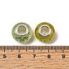 Printed Transparent Resin European Beads RESI-C063-03C-3