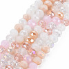 Electroplate Glass Beads Strands X-EGLA-S194-18H-1