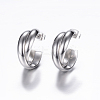 Tarnish Resistant 304 Stainless Steel Stud Earrings X-EJEW-P090-01P-2