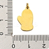 Christmas Theme Ion Plating(IP) 304 Stainless Steel Pendants STAS-O005-01G-G-3
