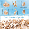 180Pcs 3 Style Ocean Theme Opaque Acrylic Pendants OACR-SP0001-54-2