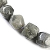Natural Labradorite Nuggets Beaded Necklaces for Women Men NJEW-K388-01E-01Z-2