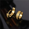 Fashionable 201 Stainless Steel Hoop Earrings FS-WGC0DED-03-1