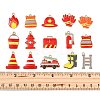 30Pcs 15 Styles Fire Fighting Theme Alloy Enamel Pendants FIND-FS0004-82-5