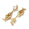 Brass Pave Cubic Zirconia Pendants KK-A271-05G-02-2