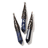 Natural Sodalite Pointed Big Pendants G-P560-02R-05-1