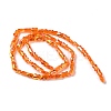 Transparent Electroplate Glass Beads Strands GLAA-Q099-J01-01-2