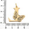 Ion Plating(IP) 201 Stainless Steel Pendants STAS-N103-184G-L-3