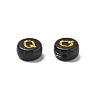Plating Opaque Acrylic Beads OACR-R005-03W-2