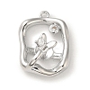 Brass Micro Pave Cubic Zirconia Pendants KK-H455-32P-1