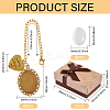 DIY Oval Alloy Bachelor's Hat Pendant Decoration Making Kits HJEW-GL00019-2