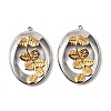 304 Stainless Steel Pendants STAS-Z145-01GP-02-1