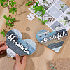 Wooden Heart Shaped Blessed Sign Ornaments AJEW-WH20019-83A-3