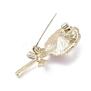 Zinc Alloy Crystal Rhinestone Brooches JEWB-C042-02B-G-2