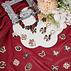 48Pcs 12 Styles Alloy Enamel Pendants ALRI-SC0001-50-3