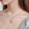 5Pcs Brass Micro Pave Clear Cubic Zirconia Pendants ZIRC-SZ0003-33A-6