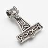304 Stainless Steel Pendants STAS-F063-43-1