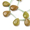 Natural Green Opal Beads Strands G-Q183-B04-01-3