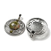 Natural Unakite Pendants G-Q158-03N-2