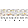 AB Color Plated Transparent Electroplate Beads Strands EGLA-H104-05D-4