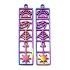 Ion Plating(IP) 304 Stainless Steel Pendants STAS-L020-004RC-1