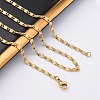 304 Stainless Steel Lumachina Chain Necklaces NJEW-Q013-07G-4