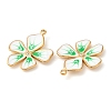 304 Stainless Steel Enamel Pendants STAS-K256-10G-03-2