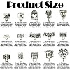 150Pcs 15 Styles Tibetan Style Alloy Spacer Beads TIBE-YW0001-59-2