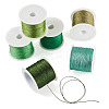 6 Rolls 6 Colors 6-Ply Polyester Metallic Thread OCOR-TA0003-11D-3