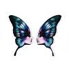 Epoxy Resin Butterfly Wings with Lady Face Cabochons RESI-N045-05B-2