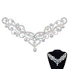 Flower Hotfix Rhinestone Iron on Patches Appliques DIY-WH0671-064B-1