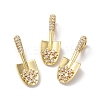 Rack Plating Brass Cubic Zirconia Pendants KK-D074-23G-2