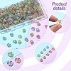 250Pcs 5 Colors Plating Transparent Acrylic Beads OACR-YW0002-19-2