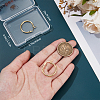 1 Pair 925 Sterling Silver Hoop Earrings for Women EJEW-BBC0001-62-3