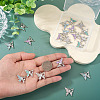 20Pcs 4 Colors Alloy Enamel Pendants ENAM-TA0003-29P-7