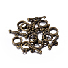 Tibetan Style Alloy Toggle Clasps X-MLF0034Y-NF-2
