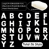 26Pcs 26 Styles Natural Freshwater Shell Letter Charms BSHE-YW0001-15-3