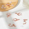 Brass Clip-on Earring Findings KK-LP0002-11RG-1