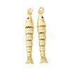 Rack Plating Brass Micro Pave Cubic Zirconia Pendants KK-M309-38K-G-1