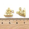 Brass Micro Pave Cubic Zirconia Pendants KK-U049-04G-05-3