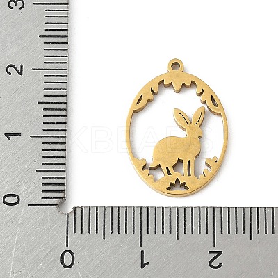 304 Stainless Steel Pendants STAS-Q354-02A-G-1