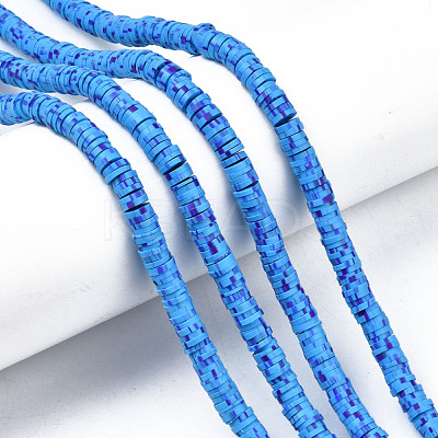 Handmade Polymer Clay Beads Strands CLAY-R089-6mm-164-1