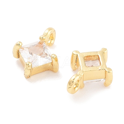 Brass with Cubic Zirconia Pendants KK-P271-41G-B-1