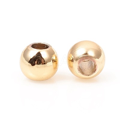 Brass Solid Beads KK-WH0034-02B-G-1